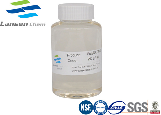 Agente CAS no.26062-79-3 di trattamento delle acque del coagulante di Polydadmac a Pale Amber Liquid Fungicide Textile Printing