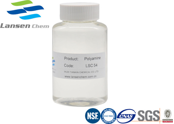 Prodotti chimici ausiliarii chimici 42751-79-1 liquido viscoso giallo-chiaro di Polyamine Flocculant dell'agente