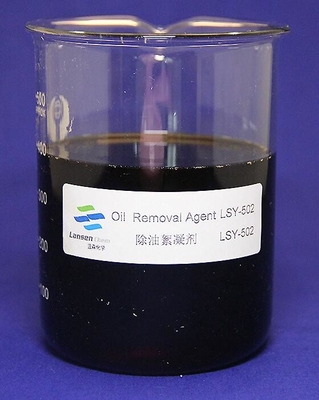 agente Oily Wastewater Yellow Brown giallastro LSY-502 liquido di rimozione dell'olio di alta efficienza di pH 2-5