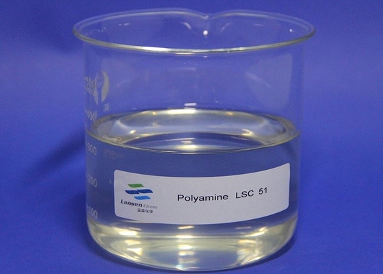 Flocculante cationico coloide trasparente LSC 51-55 della poliammina del polimero di fabbricazione di carta