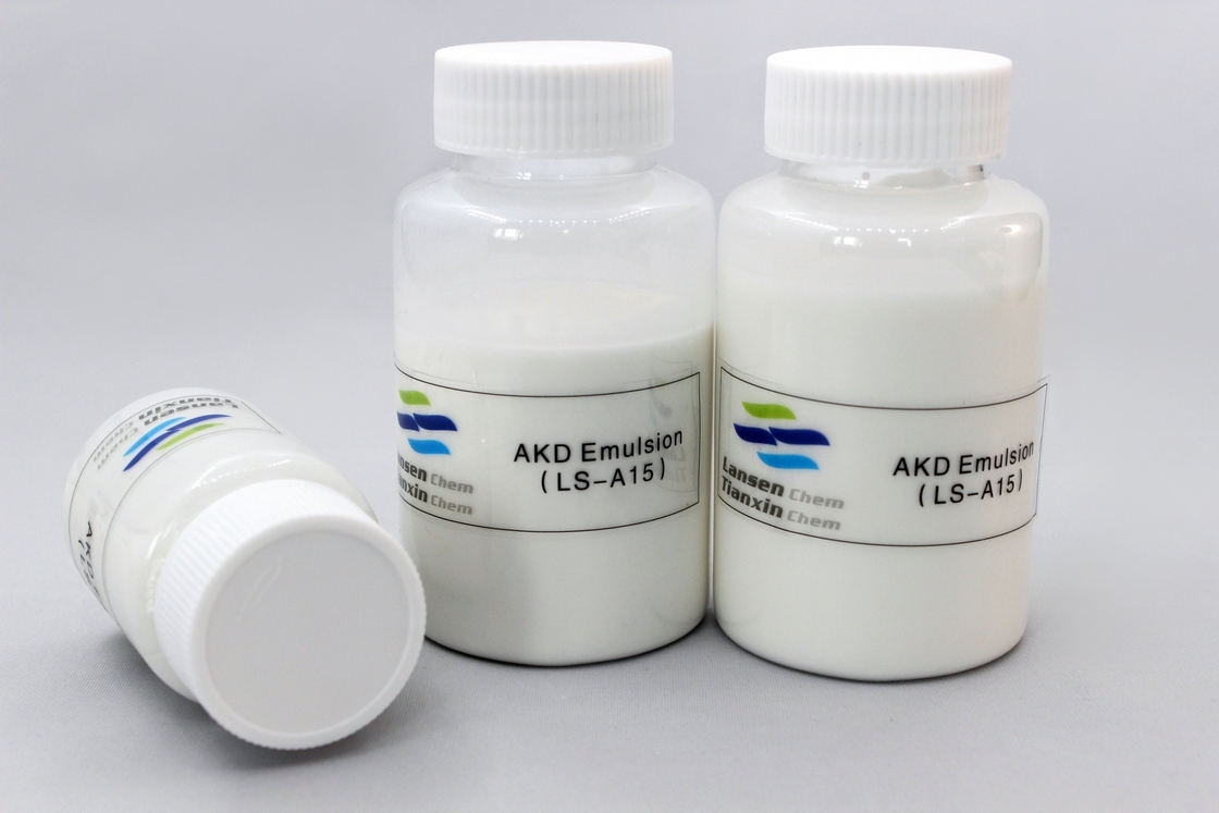 144245-85-2 emulsione neutrale di dimensione di AKD per la carta di imballaggio ed il forte legame delle fibre di carta