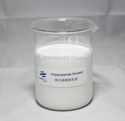 Poliacrilammide PAM Emulsion Ore Dressing Additives dell'aiuto di conservazione di fabbricazione di carta