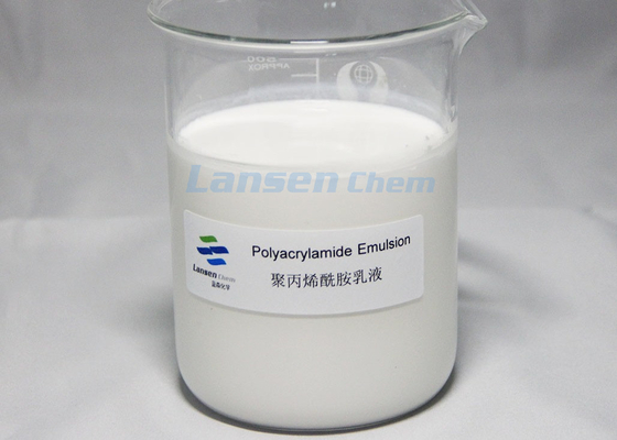 Poliacrilammide PAM Emulsion Ore Dressing Additives dell'aiuto di conservazione di fabbricazione di carta