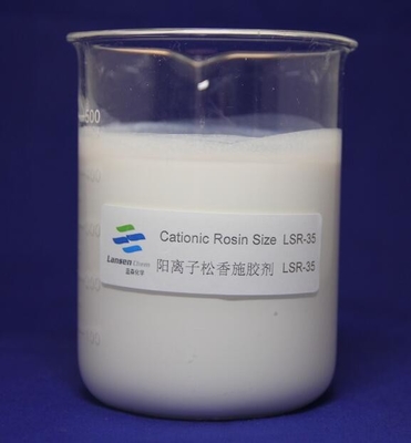 La dimensione cationica della colofonia con Emulsioncan bianco ha chiarito l'acqua