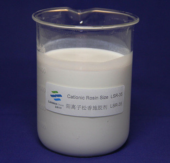 Sale di ammonio quaternario LSR-35 del prodotto d'imbozzimatura di Paper Making White della colofonia cationica di superficie dell'emulsione pH 2-4
