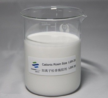 Emulsione bianca pH 2-4 Eco della colofonia del contenuto di solidi cationico stabile di dimensione 35% amichevole