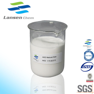 Netural Size Alkyl AKD Emulsion Buona solubilità Carta di trasferimento autografica elettrostatica