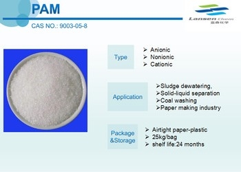 Agente ausiliario di Pam Powder Domestic Sewage Chemical del poliacrilammide quaternario