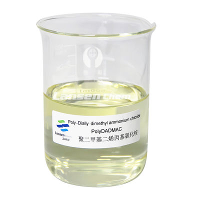 Coagulante di polydadmac Cloruro di ammonio dimetil polidiallizzato in barili di plastica da 210 kg, IBC da 1100 kg e sacchetti di carta kraft da 20 kg per il trattamento dell'acqua